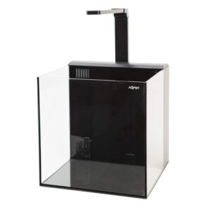 Kubic 30 Rear Kit Vasca In Vetro Extrachiaro Con Filtro Posteriore e Luce LED Integrata 30x30x30cm BIANCO